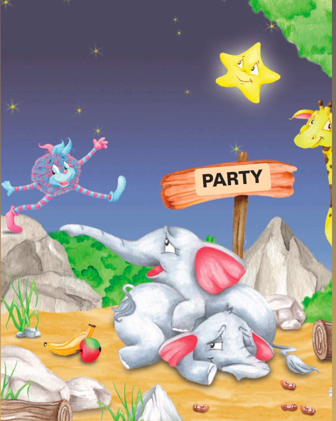 Ommschi Party Yoga Fasching Ommschi Elefant Giraffe